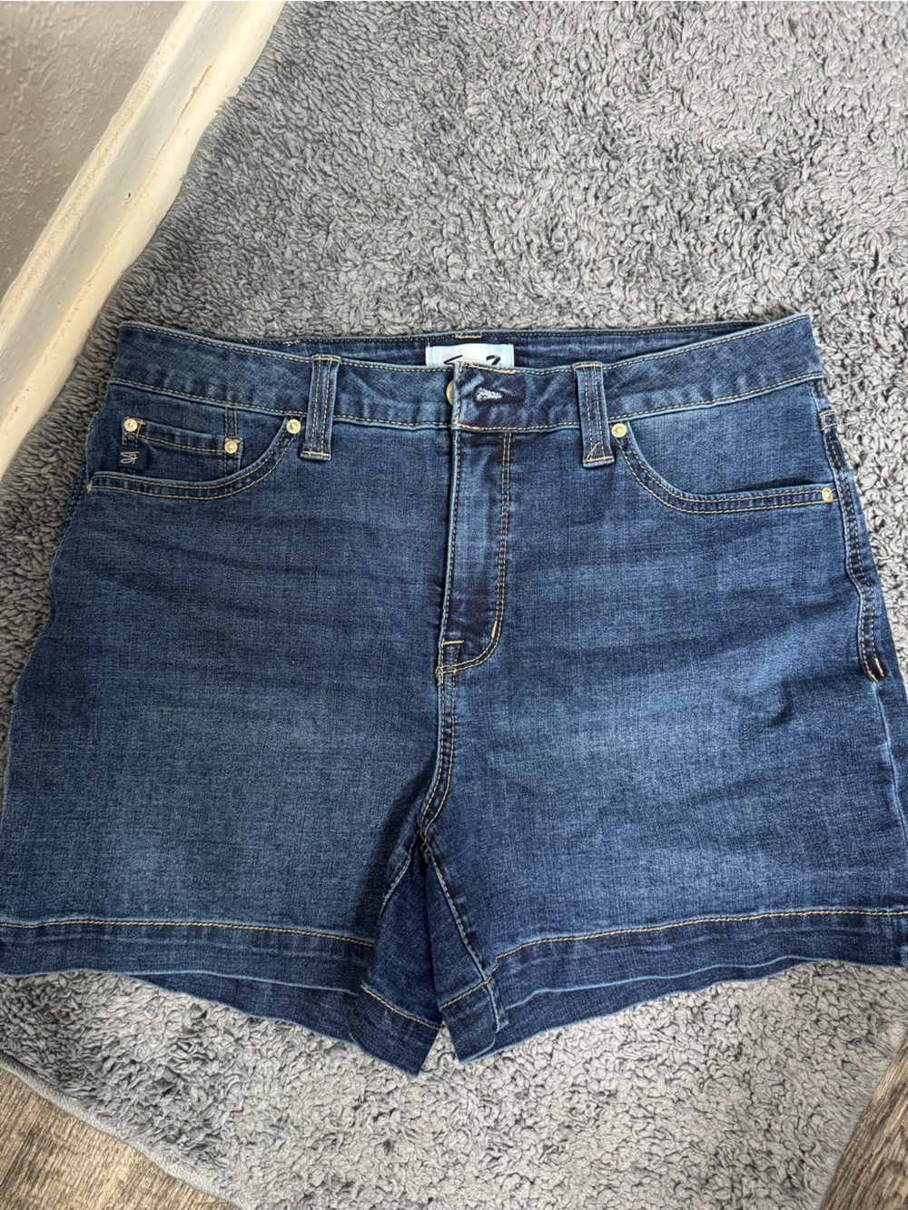Seven7 Dark Blue Denim Boot Cut Jeans